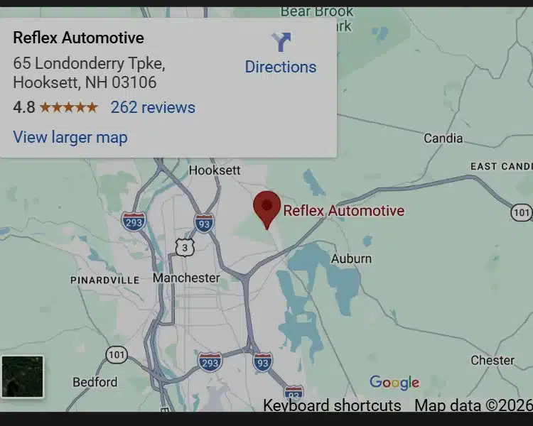 Reflex Automotive — 65 Londonderry Tpke, Hooksett, NH 03106 — 4.8 stars, 262 reviews — Click for directions