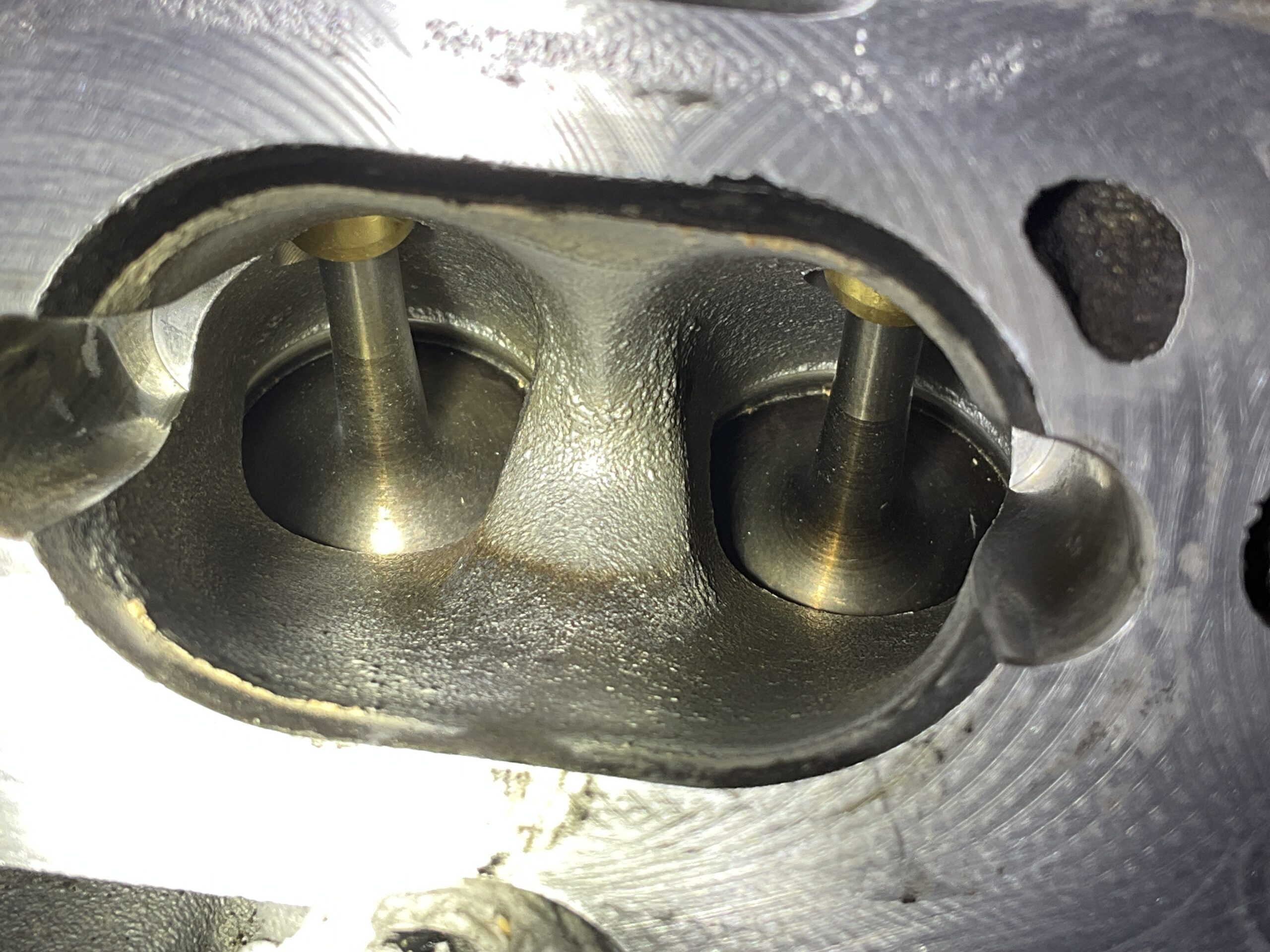 Clean intake valves on a 2018 Audi S3 after walnut blast carbon cleaning at Reflex Automotive Hooksett NH