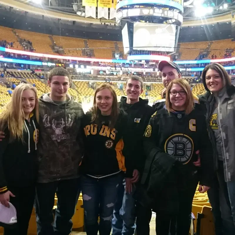 Reflex Automotive team at a Boston Bruins game
