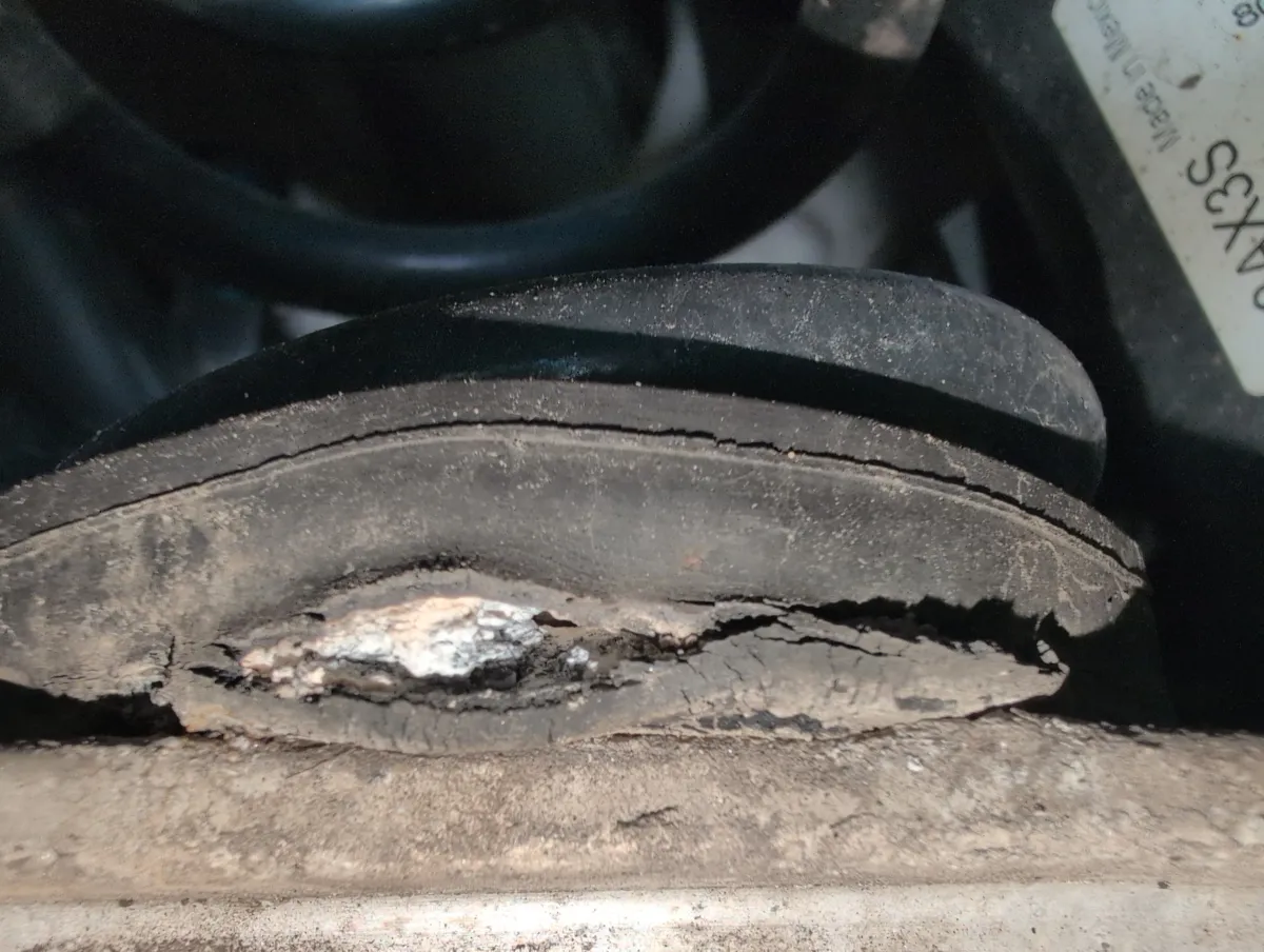Rear Spring Pads on a 2020 Audi Q5 at Reflex Automotive in Hooksett, NH